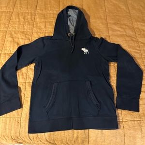 Abercrombie & Fitch Super Soft Blue Cotton Hoodie